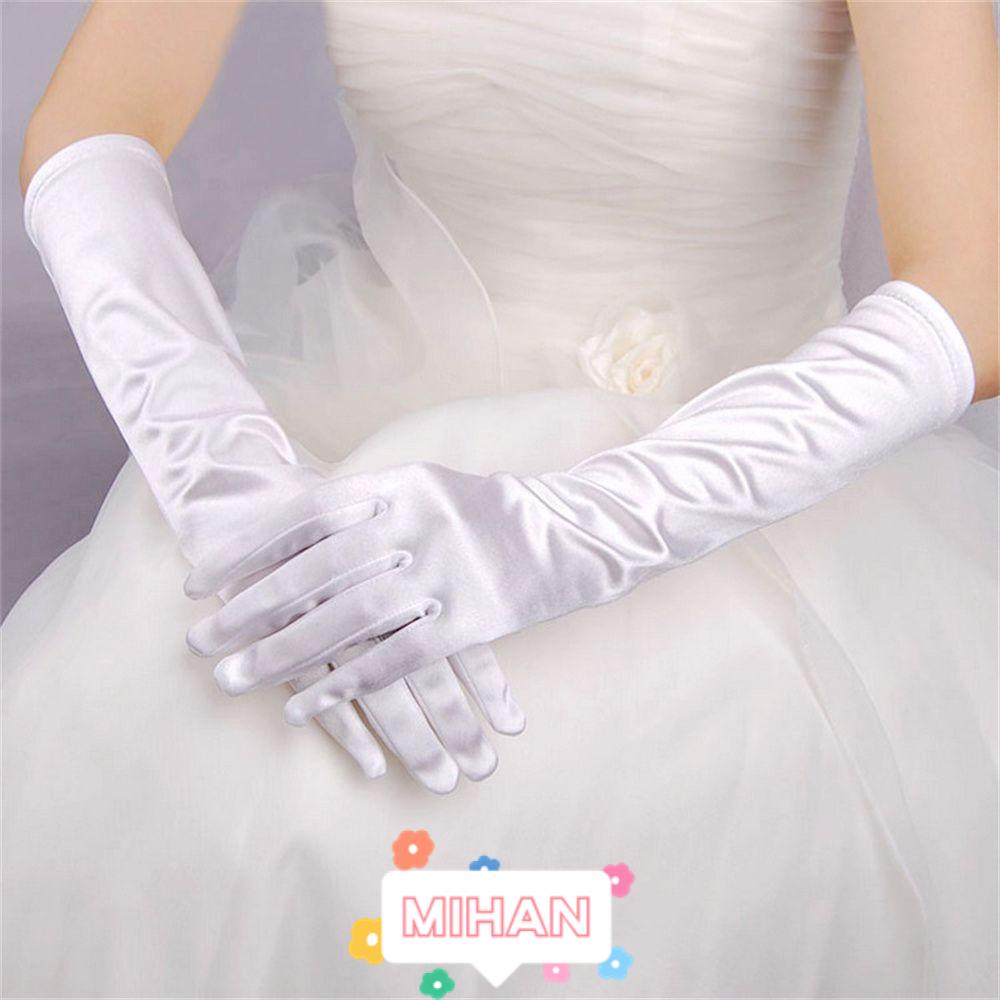 Găng Tay Dài Hở Ngón MIHAN1 Phụ Kiện Hóa Trang Cho Cô Dâu