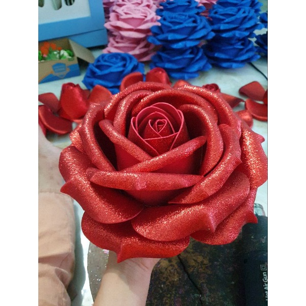 Đầu Hoa hồng kim tuyến khổng lồ sz 20.sz25 sz30 đến 40cm