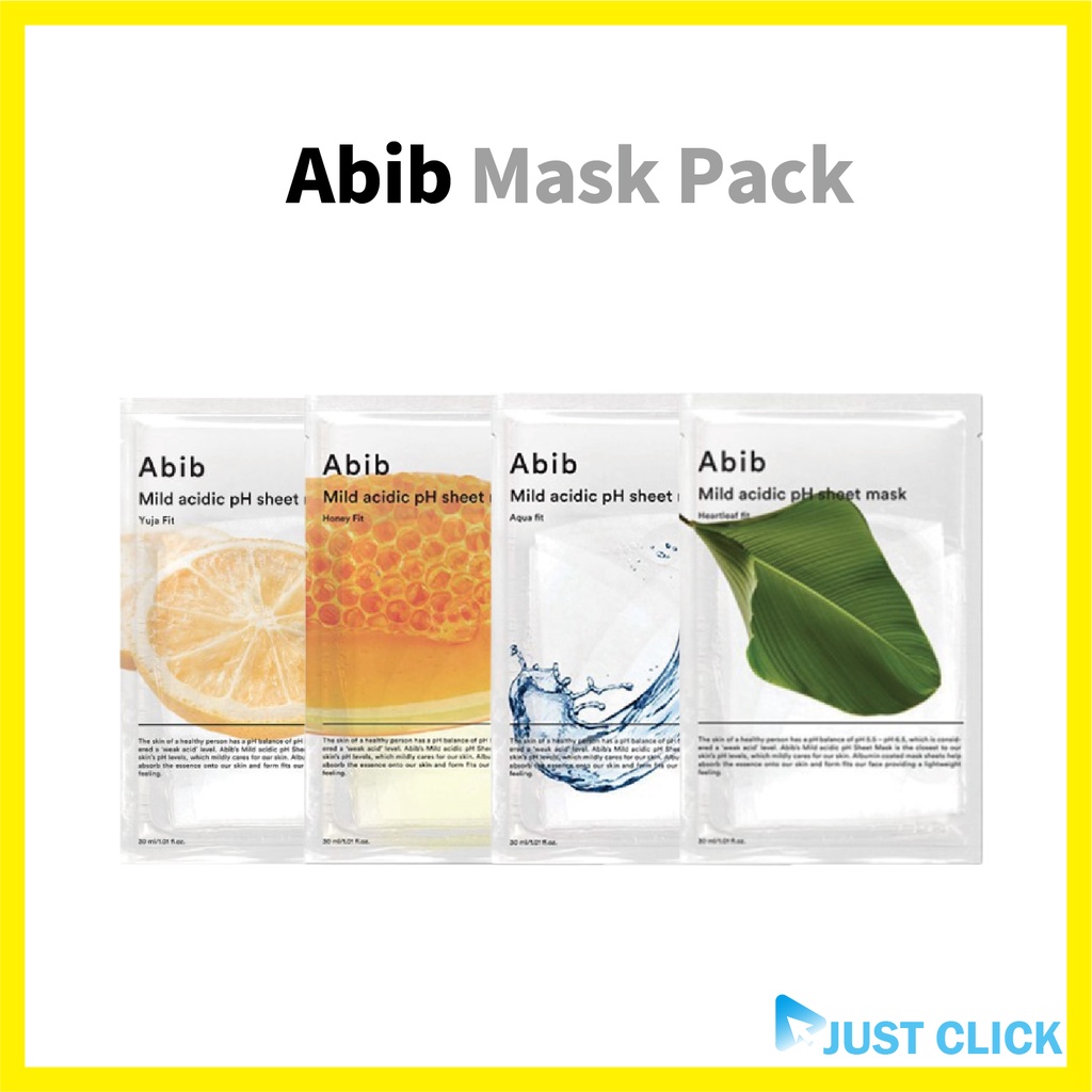 [Abib] Mặt nạ tấm pH axit nhẹ 5 loại 30ml Gummy Sheet #ABIB