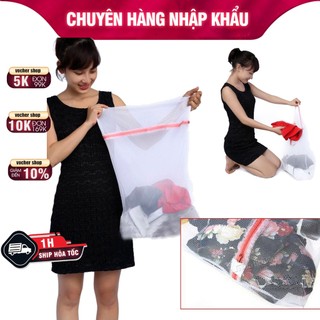 Túi lưới giặt đồ đựng quần áo cho máy giặt Oday Thái Lan thiết kế khóa kéo tiện dụng