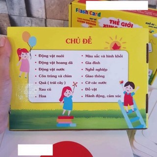 Bộ thẻ học từ vựng size to cho bé- dạy trẻ biết đọc sớm - dạy bé nhận biết về thế giới xung quanh