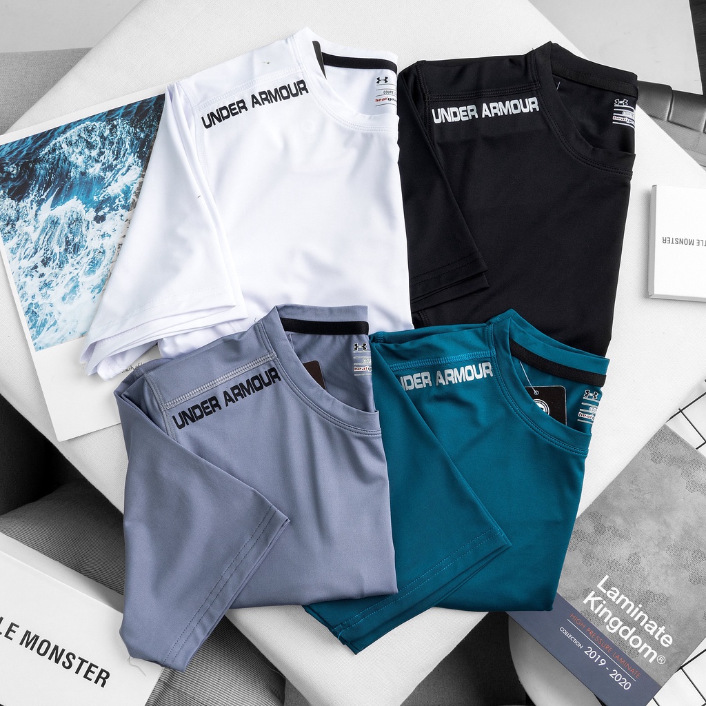 Áo thun lạnh thể thao nam cao cấp, chất thun poly co dãn 4 chiều thoáng mát,vải mịn, không xù lông, không bay màu - A37