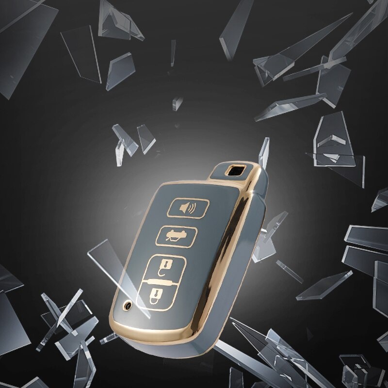 Bao Da, Vỏ Bảo Vệ, Ốp Chìa Khóa, Bọc Chìa Khóa Cao Cấp Dùng Cho Xe Ô Tô Toyota Altis Camry Highlander Mẫu Cũ