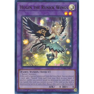 Thẻ bài Yugioh - TCG - Hugin the Runick Wings / TAMA-EN037'