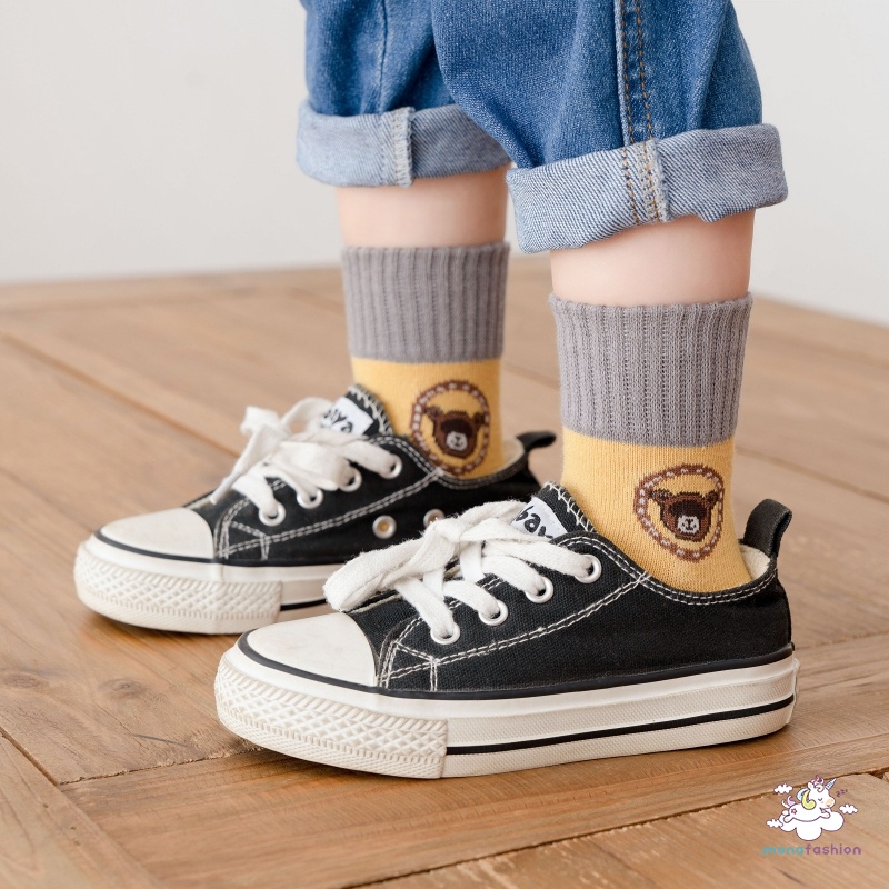 Set 5 Đôi Tất Họa Tiết Hoạt Hình Cho Bé