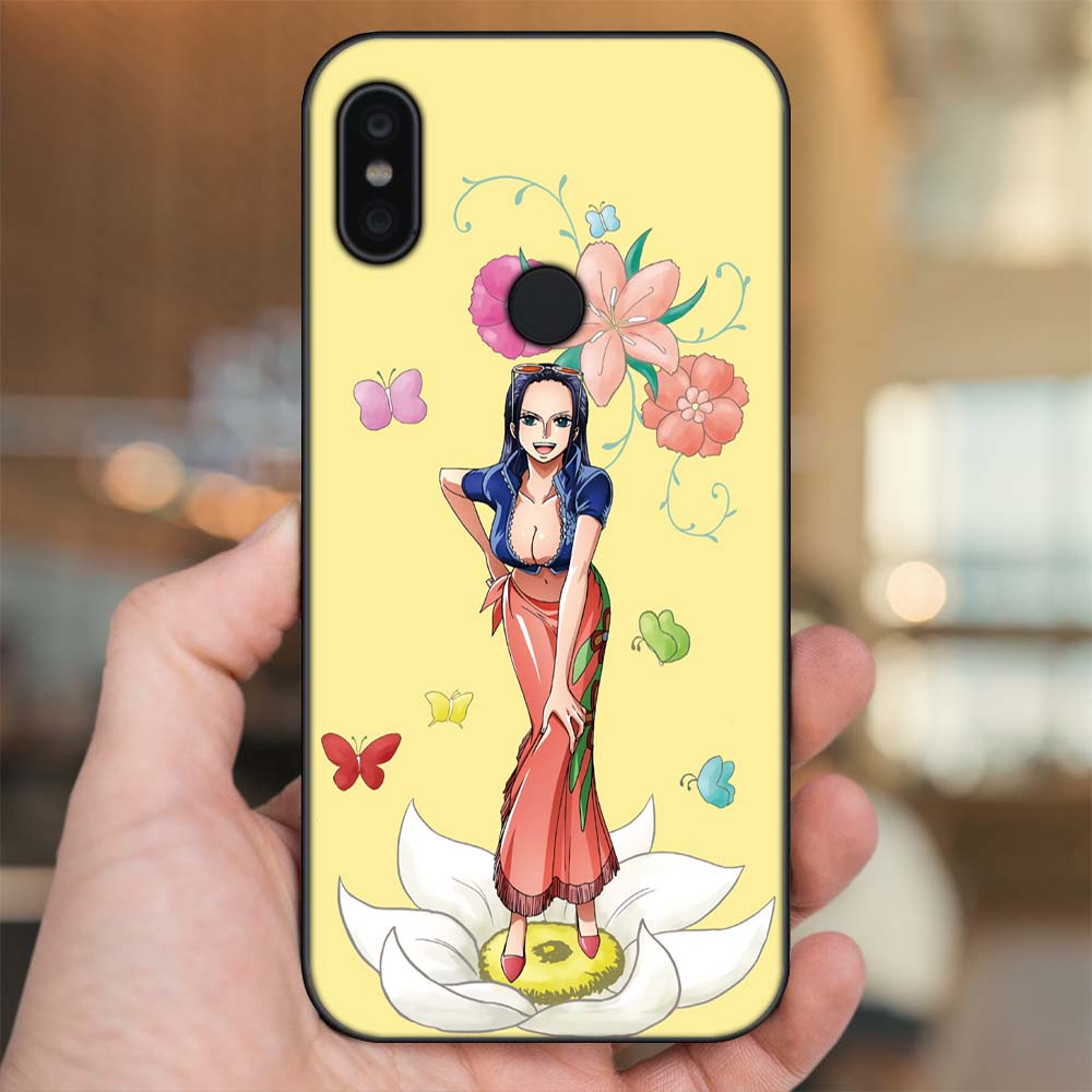 Ốp lưng Xiaomi Redmi Note 6 Pro viền đen in hình Nico Robin One Piece Đảo Hải Tặc