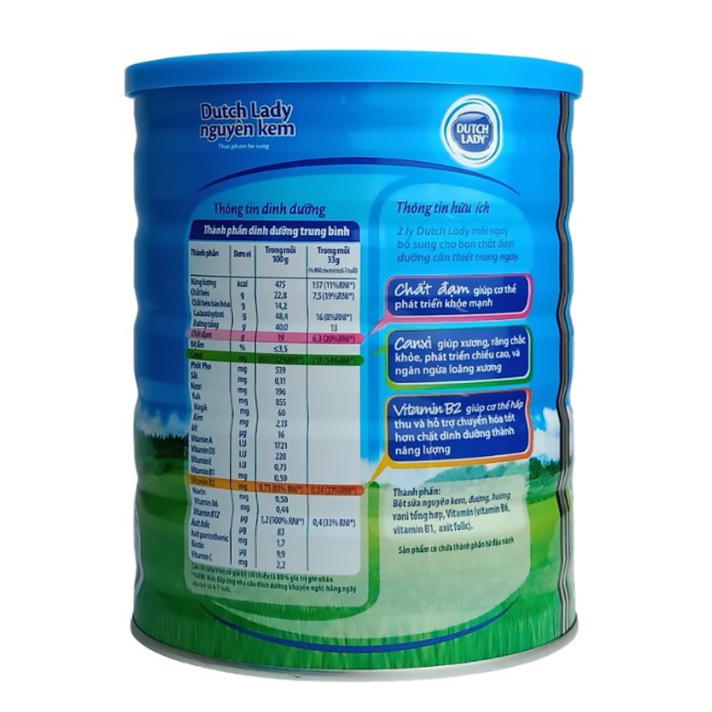 [CHÍNH HÃNG] Combo 3 Hộp Sữa Bột Fresland Campina Dutch Lady Nguyên Kem Hộp 850g