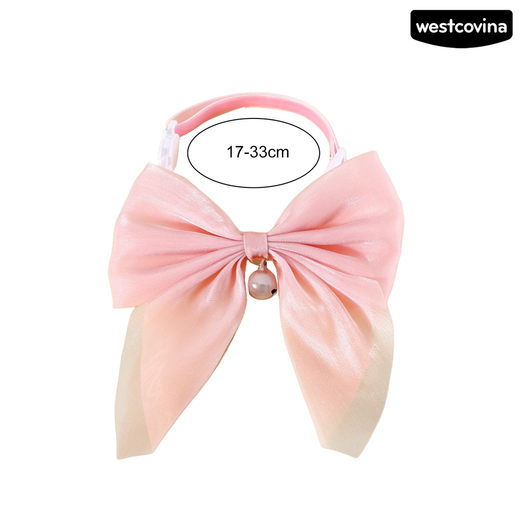 [COD]♘Vòng Cổ Nơ Lớn Bằng Acrylic Thoải Mái Cho Thú Cưng