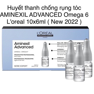 Huyết thanh chống rụng tóc AMINEXIL ADVANCED Omega 6 L'oreal 10x6ml ( New 2022 )