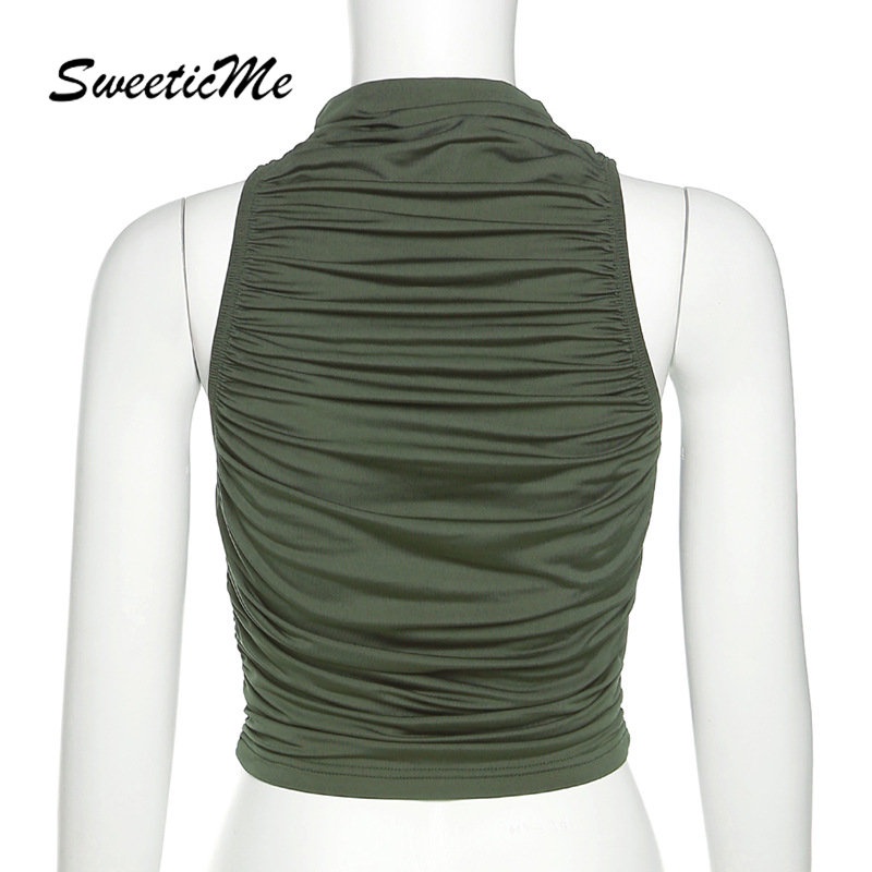 Áo Sát Nách Màu Trơn Dáng Ôm Thời Trang Quyến Rũ Cho Nữ