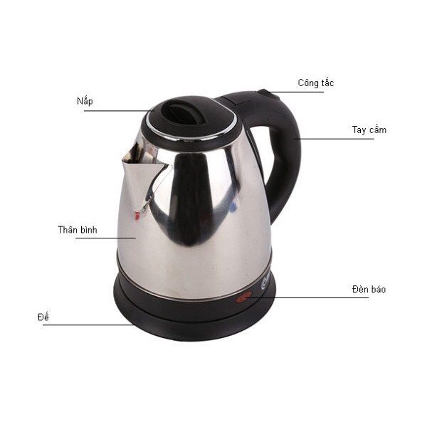 Ấm đun siêu tốc Bình đun nước siêu tốc Electric Kettle 1.8L (Mới 100%) MS010