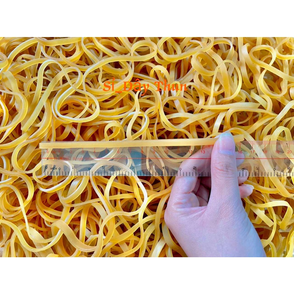 Dây Thun bản dày, bản to, cỡ lớn kích thước 320x5mm đường kính 100cm - Hiệu Tân Thành bịch 500g