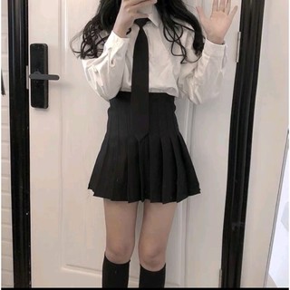 Sơ mi cà vạt nữ VÌCON áo sơ mi nữ kèm cà vạt phong cách hàn quốc