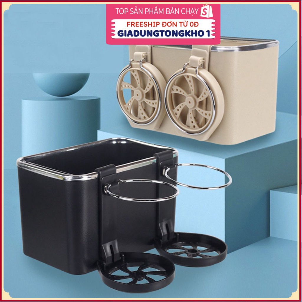 (Bán Buôn Sỉ) Hộp Đựng Khăn Giấy/Điện Thoại Gắn Tay Vịn Xe Hơi Đa Năng Tiện Dụng