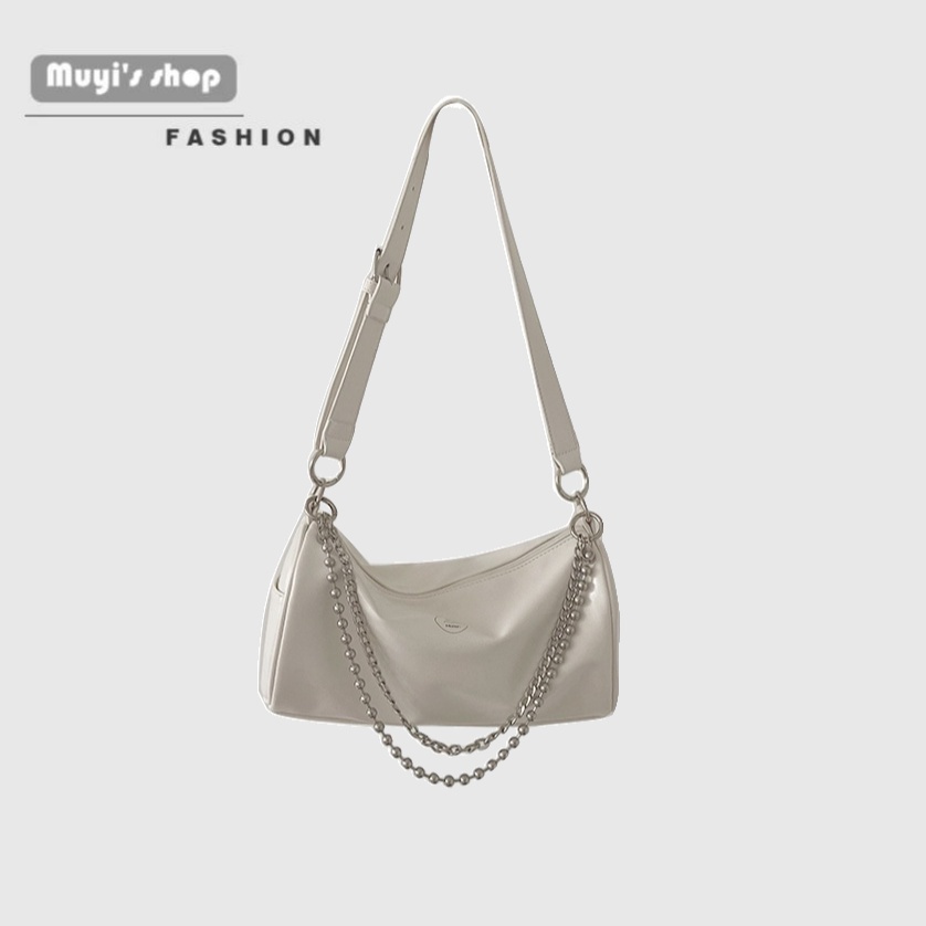 Túi Đeo Vai Hình Trụ Phối Dây Xích Thời Trang Mùa Hè Hàn Quốc 2022