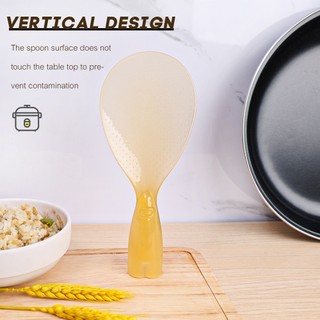 Muỗng Xới Cơm Điện Dọc Dày Dặn Không Dính 3 Màu Lựa Chọn