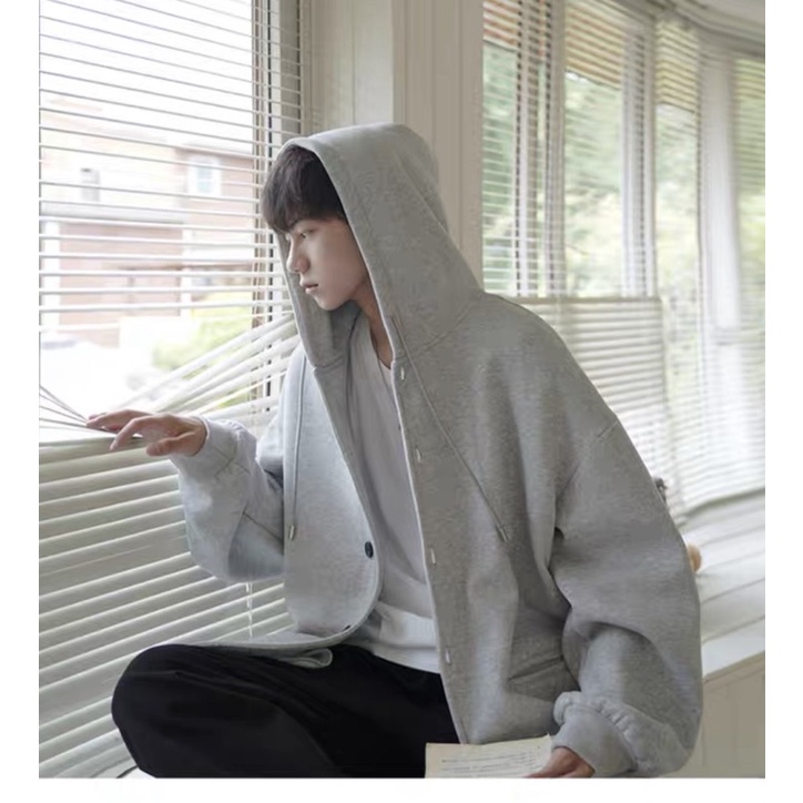 Áo khoác trơn cúc bấm TTA877