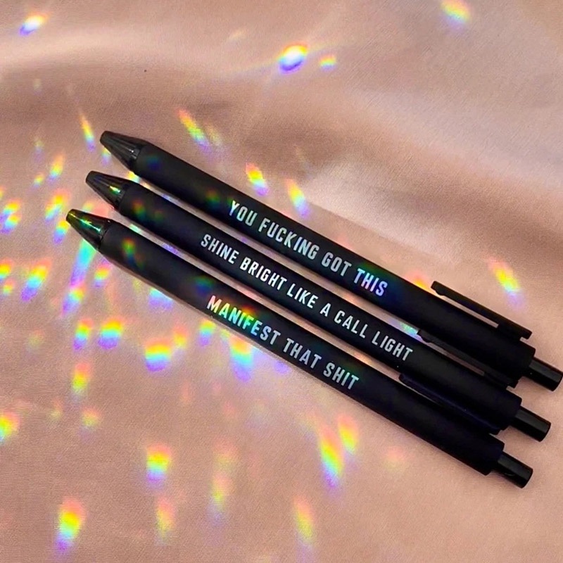 Bộ 11 Cây Bút Lông Kim Tuyến Chữ Vui Nhộn Dùng Mỗi Ngày