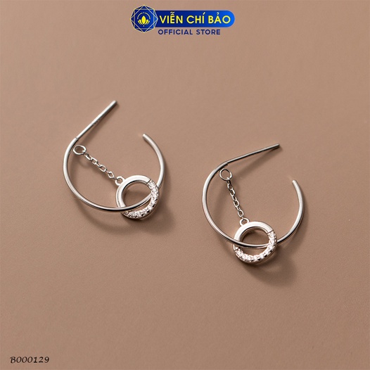 Bông tai Flora chất liệu bạc Thái 925 thời trang phụ kiện trang sức nữ Viễn Chí Bảo B000129