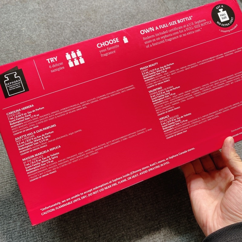 Set nước hoa minisize Sephora 80$