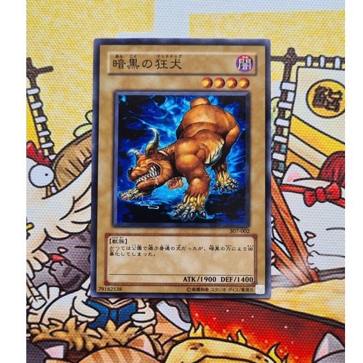 Thẻ Bài Yugioh Mint90 OCG 307-002- Mad Dog of Darkness - Common