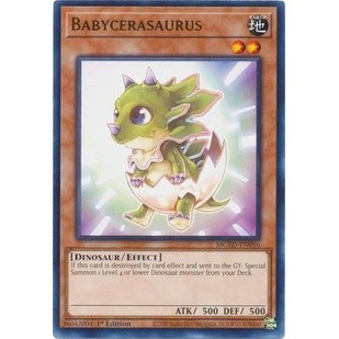 Thẻ bài yugioh - tcg - babycerasaurus / mged-en056