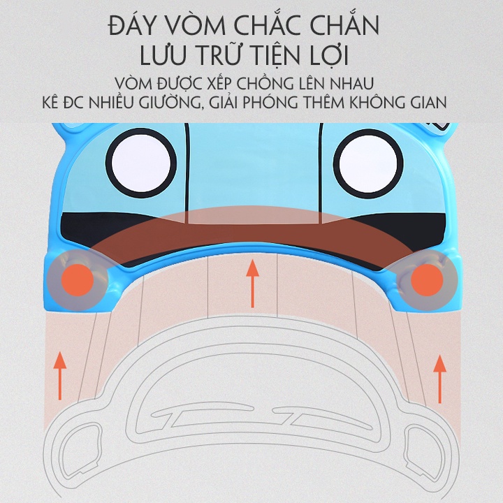 Giường nhựa cho bé, giường cho trẻ em Kích thước 142x78x61cm, bảo hành 2 năm