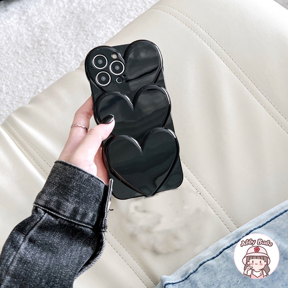 Ốp Điện Thoại TPU Mềm Chống Sốc Họa Tiết Trái Tim Cho IPhone 14 Pro Max 11 7Plus 13 12 11 Pro Max X XS XR