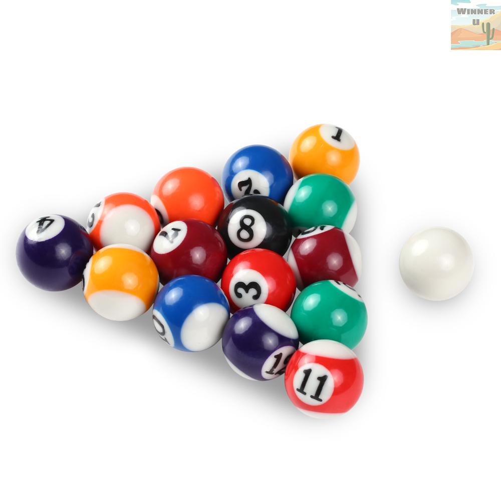 1 Bộ Bóng Bida Nhỏ Bằng Nhựa Resin Kích Thước 25MM / 38MM Cho Bé