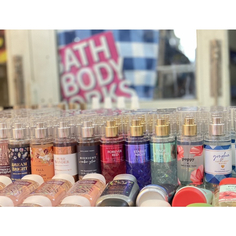 Xị thơm toàn thân - Body mist travel size - mini size 75ml Bath & Body Works nhiều mùi