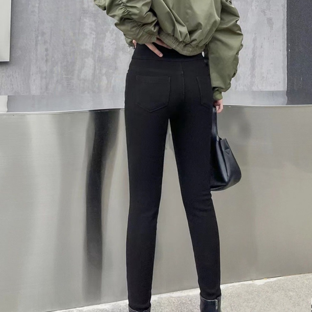 Quần legging cạp cao nâng mông 2 túi trước chất Umi Hàn cao cấp co giãn LBU002 VIETSTAR