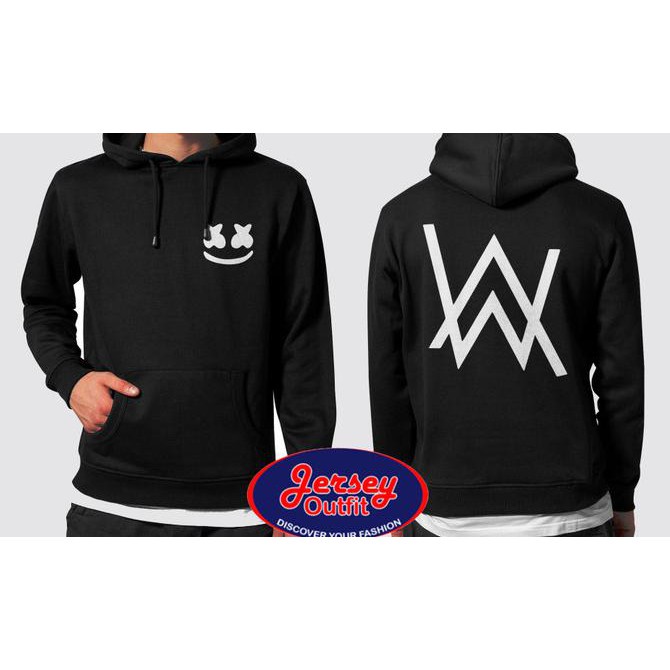 Áo Hoodie In Hình Alan Walker Feat Marshmello Dj Distro Màn Hình Đơn Giản Kéo-Over Thể Thao Trong 24 Giờ Làm Quà Sinh Nhật Cho Nam