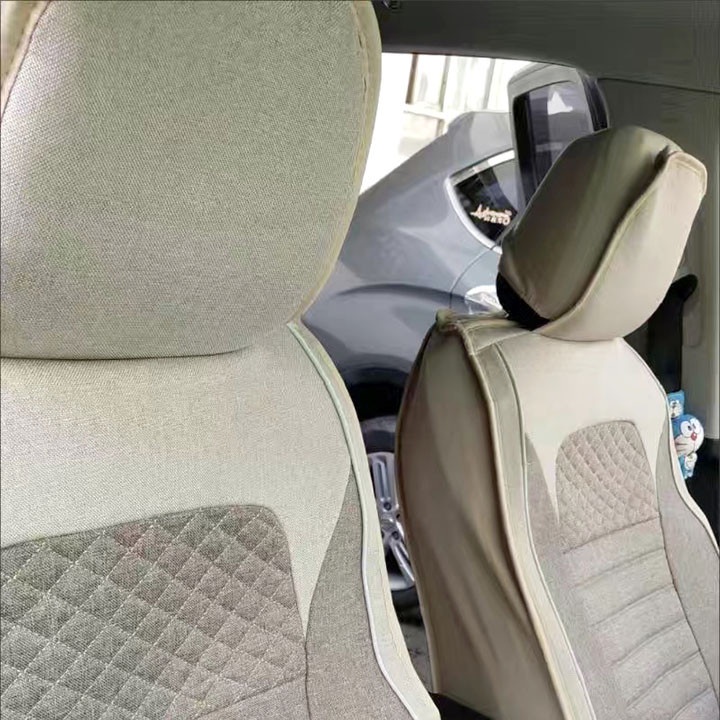 Vỏ Bọc Ghế Xe Hơi- Áo Ghế Ô Tô Bằng Vải Lanh Thông Dụng BG14