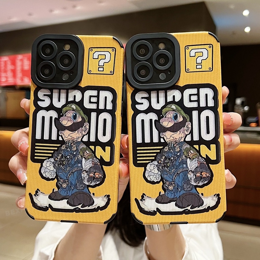 Ốp Điện Thoại Da Gấu Hoạt Hình Cho iPhone 11 12 13 14 Pro MAX 11Pro 12Pro 13Pro 7 8 Plus X XR XS MAX SE 2020 2022