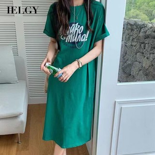 Váy thời trang dài vừa phải in họa tiết hoạt hình IELGY dành cho nữ