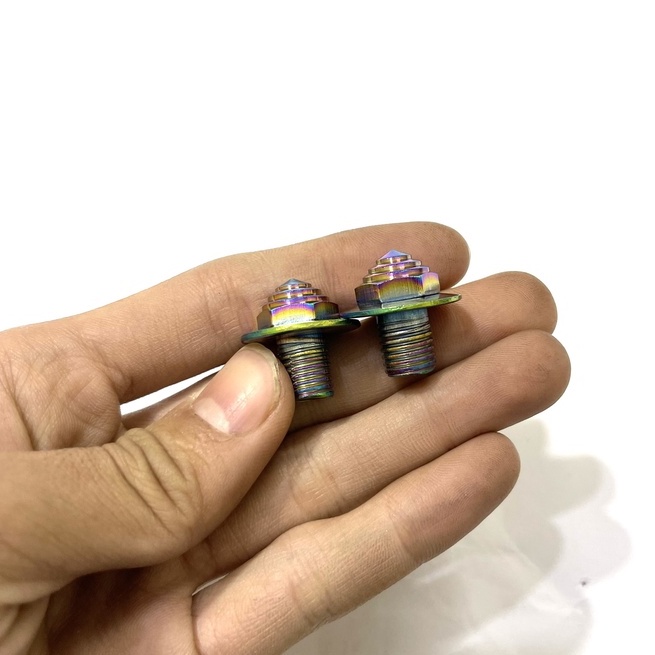Ốc Chân Gương Titan 7 Màu Gắn Lỗ Chân Gương Gắn Cho Wave.Dream Các Dòng Xe HonDa