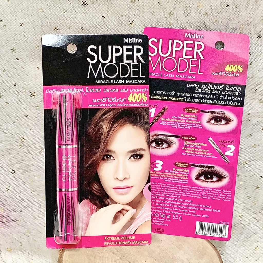 Mascara SUPER MODEL Mistine ( Hàng Chuẩn Hãng Mistine Thái Lan )