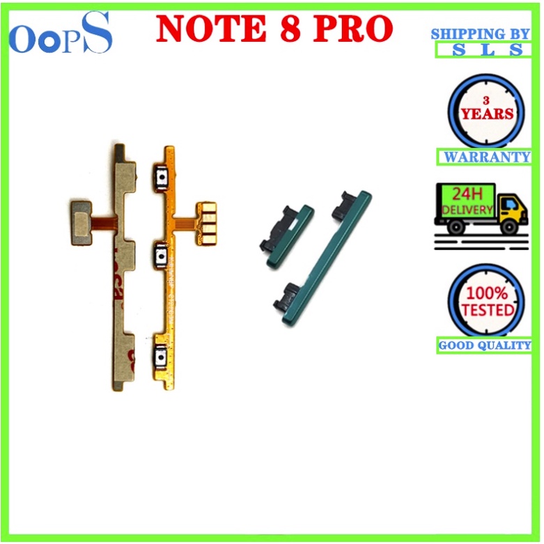 Flex Nút Nguồn + Nút Nguồn + Dây Cáp Dẻo Thay Thế Chuyên Dụng Cho xiaomi redmi note 8 pro
