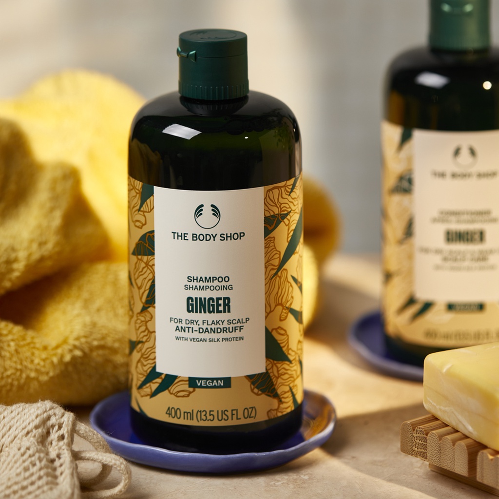 Dầu gội gừng The Body Shop ginger scalp care shampoo 400ml