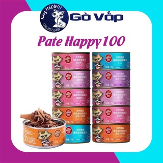 Pate wanpy happy 100 cho mèo lon 95g - 170g