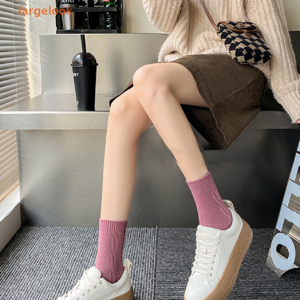 1 Cặp Vớ Dài Dày Ấm Áp Màu Trơn Cổ Điển Thời Trang Mùa Đông Dành Cho Nữ