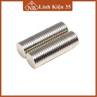 Combo 50 viên nam châm đất hiếm tròn 5x2mm (Nam châm vĩnh cửu từ tính hút cực mạnh)