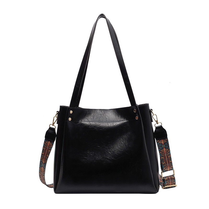 Túi Đeo Chéo Màu Cà Phê Cỡ Lớn Phong Cách retro Thời Trang Cho Nữ