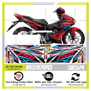 TEM RỜI WINNER X DÁN XE ĐỎ 30324 -