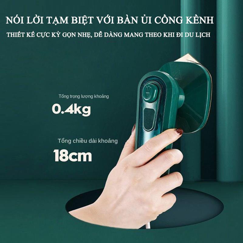 Bàn Là Hơi Nước Cầm Tay Mini - Bàn Uỉ Hơi Nước Công Xuất 33W Mẫu Mới 2023 ,Màu Xanh
