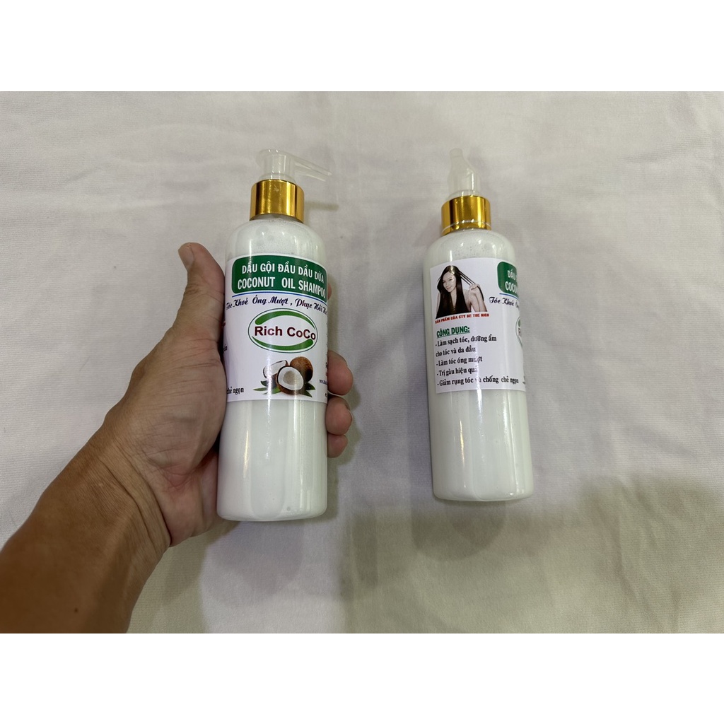 DẦU GỘI ĐẦU DƯỠNG TÓC DẦU DỪA - RICH COCO - COCONUT OIL SHAMPOO - CHAI 300ML