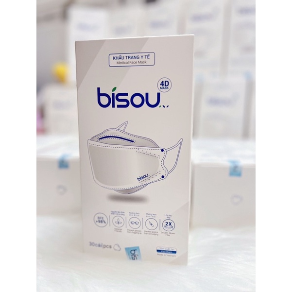 KHẨU TRANG Y TẾ BISOU KF94 - HỘP 30C
