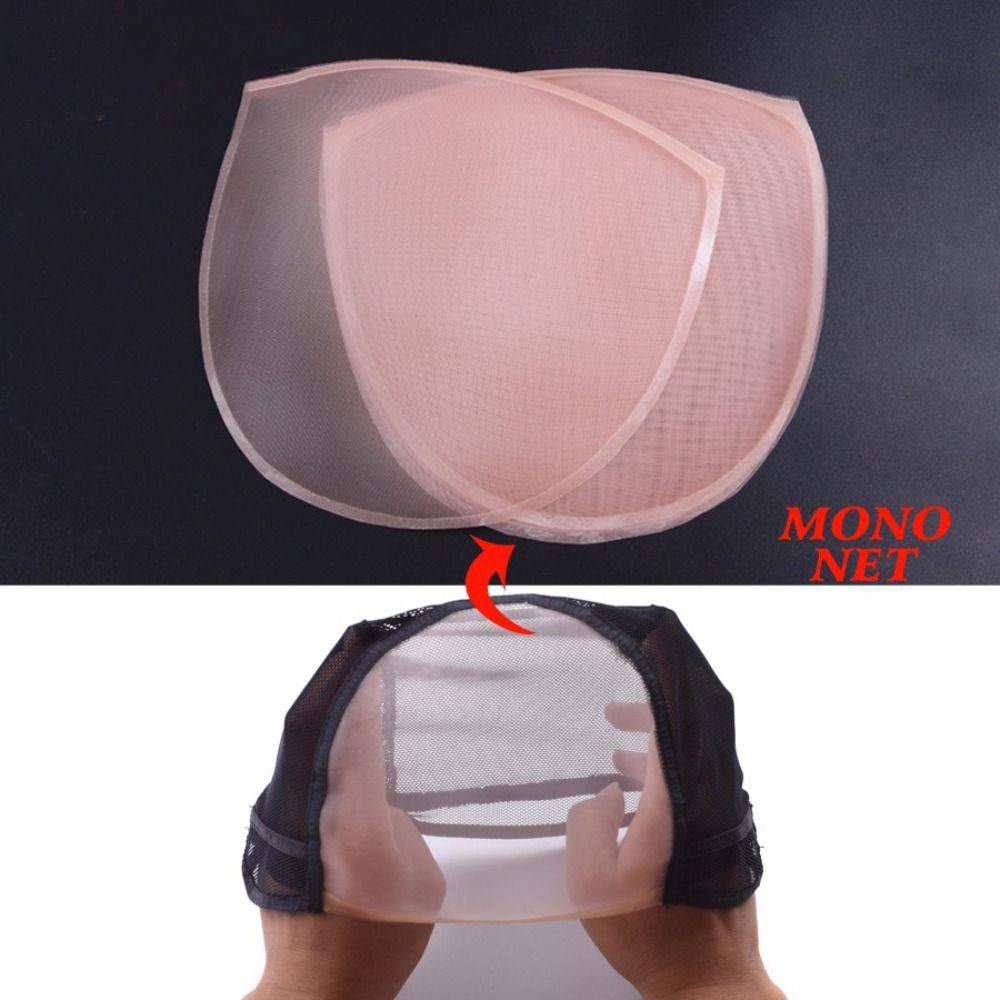 Mũ Lưới Đơn Màu Be Thoáng Khí Bền Bỉ Dùng Làm Tóc Giả Cho Nam Nữ