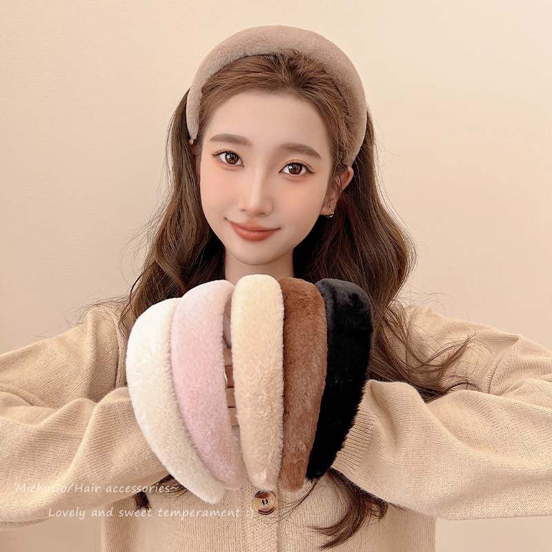 Băng Đô Vải Nhung Thời Trang Mùa Thu Cho Nữ