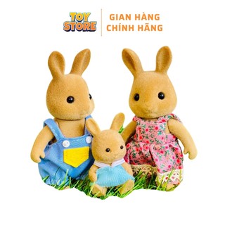 Bộ đồ chơi mô hình gia đình nhân vật búp bê phủ nhung FUDAER